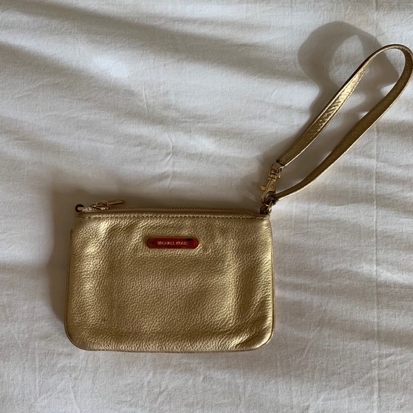 Gold Michael Kors Wristlet - Picture 1 of 4